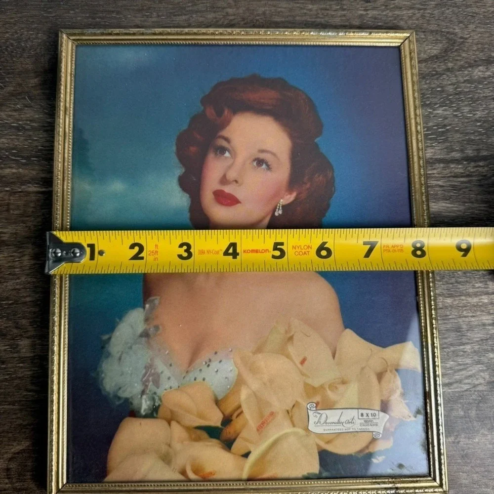 Old Hollywood Glamour Vintage Frame Susan Hayward Display Insert MCM Decor